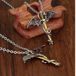 Dragon sword necklace